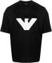 Emporio Armani Klassiek Katoenen T-Shirt Black Heren - Thumbnail 1