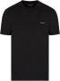 Emporio Armani Logo Print Katoenen T-Shirt Black Heren - Thumbnail 1