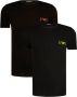 Emporio Armani 2-Pack Stretch Katoenen T-shirts Aansluitende Ronde Hals Korte Mouw Black Heren - Thumbnail 2