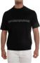 Emporio Armani Zwarte Tencel Heren T-shirt met Logo Patch Black Heren - Thumbnail 3
