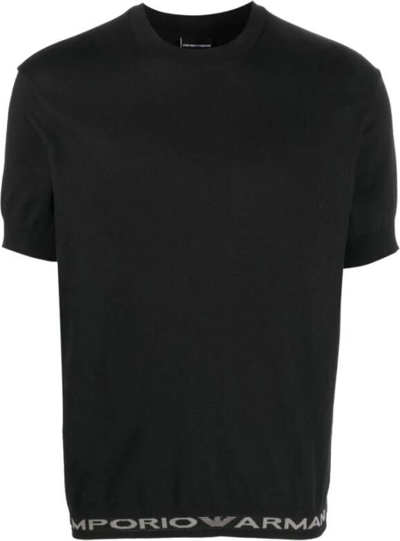Emporio Armani T-Shirts Zwart Heren