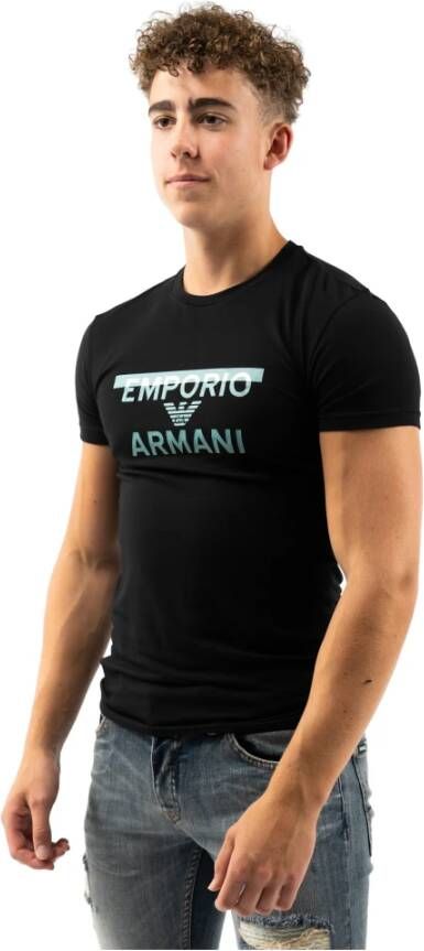Emporio Armani T-Shirts Zwart Heren
