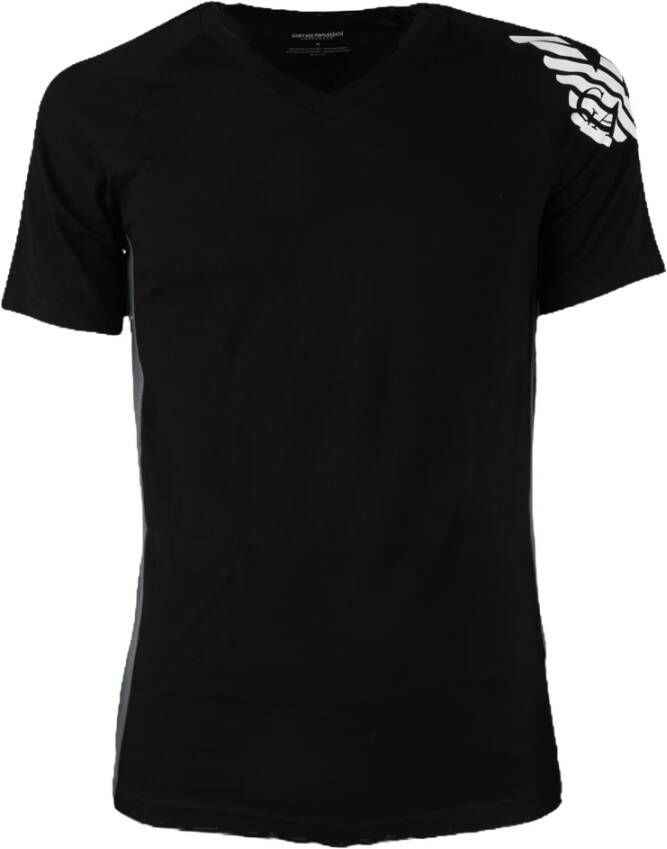 Emporio Armani Heren T-shirt van katoen Black Heren