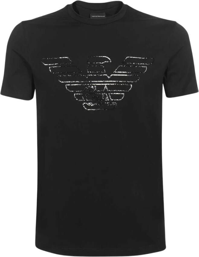 Emporio Armani Katoenen T-Shirt 3L1Tfm 1Jpzz 09E7 Black Heren
