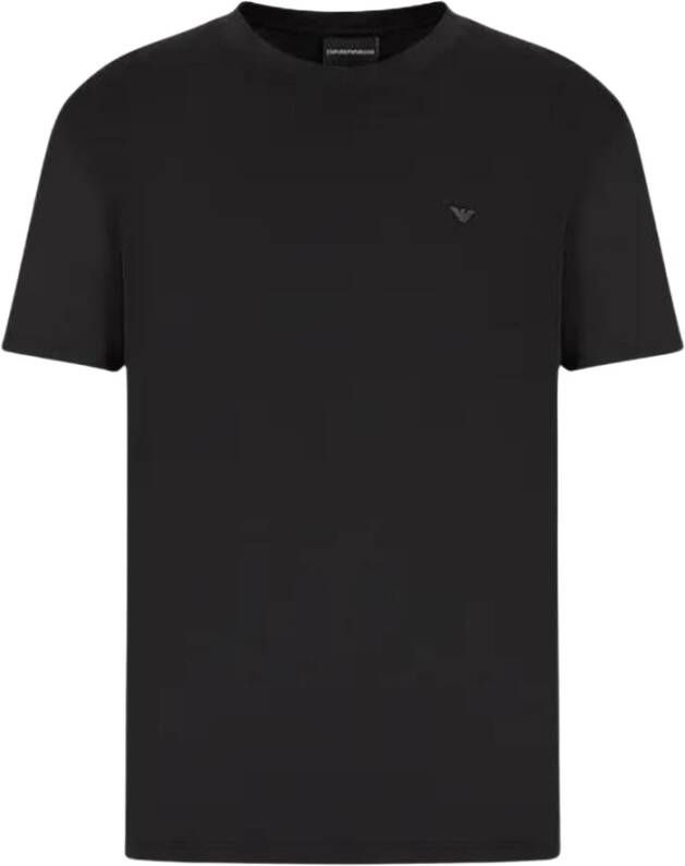 Emporio Armani Tone-on-Tone Logo Heren T-shirt Black Heren