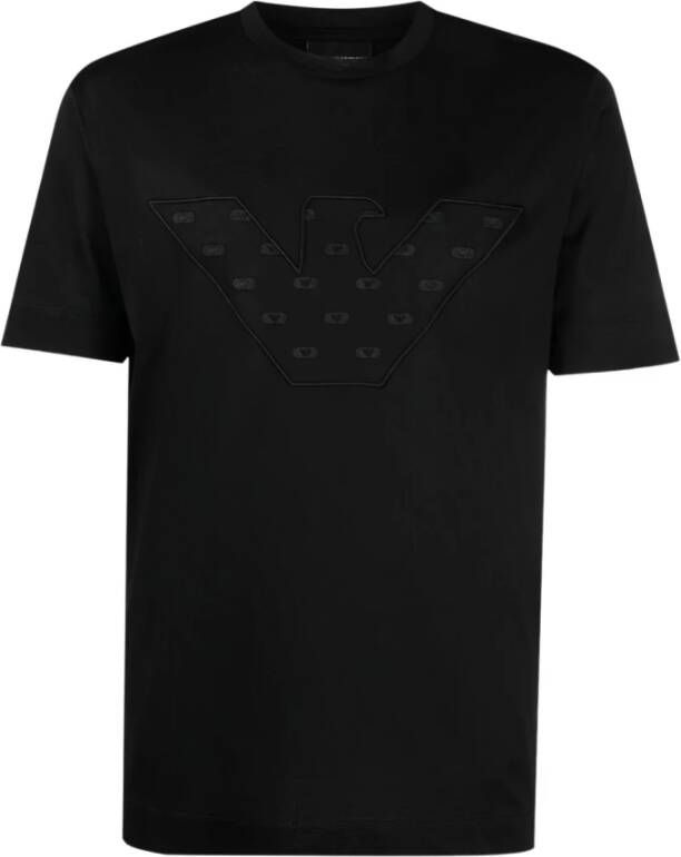 Emporio Armani T-shirt met logo Black Heren