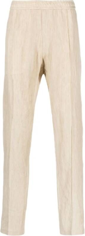 Emporio Armani Tapered Trousers Beige Heren
