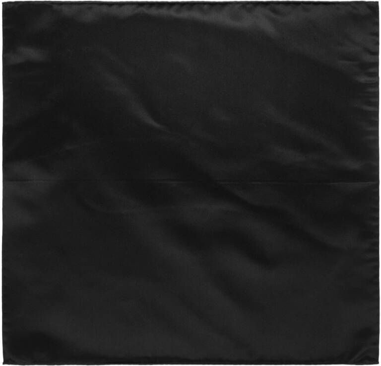 Emporio Armani Zwarte Zijden Zakdoek Black Heren