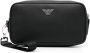 Emporio Armani Zwarte Eco-leren Clutch met Zilveren Logo Black Dames - Thumbnail 5