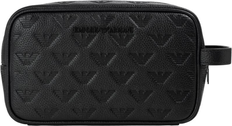 Emporio Armani Stijlvolle Beauty Case Black Heren