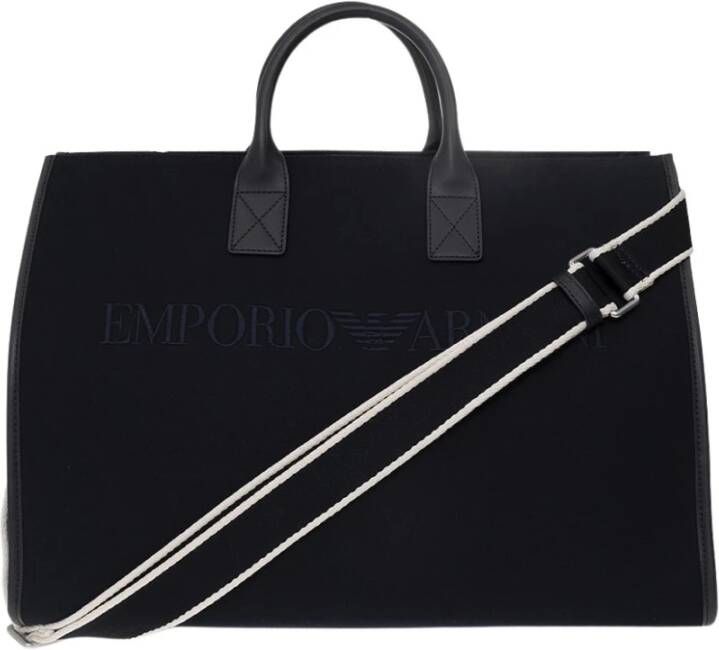 Emporio Armani Tote Bags Blauw Heren