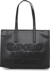 Emporio Armani Shoppers Shopping Bag M Minidollaro Pat in black