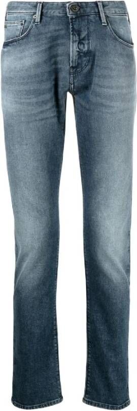 Emporio Armani Slim Fit Denim Jeans voor Heren Blue Heren