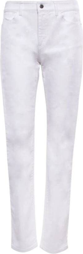 Emporio Armani Tonal straight-leg jeans White Dames