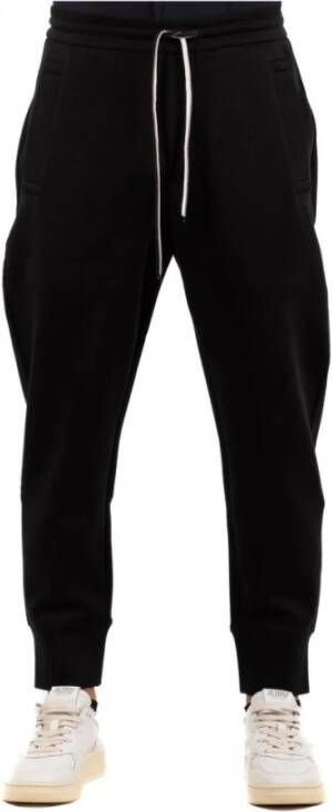 Emporio Armani Heren Jogger Broek van Dubbel Jersey Black Heren