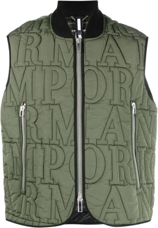 Emporio Armani Groene jassen Green Heren