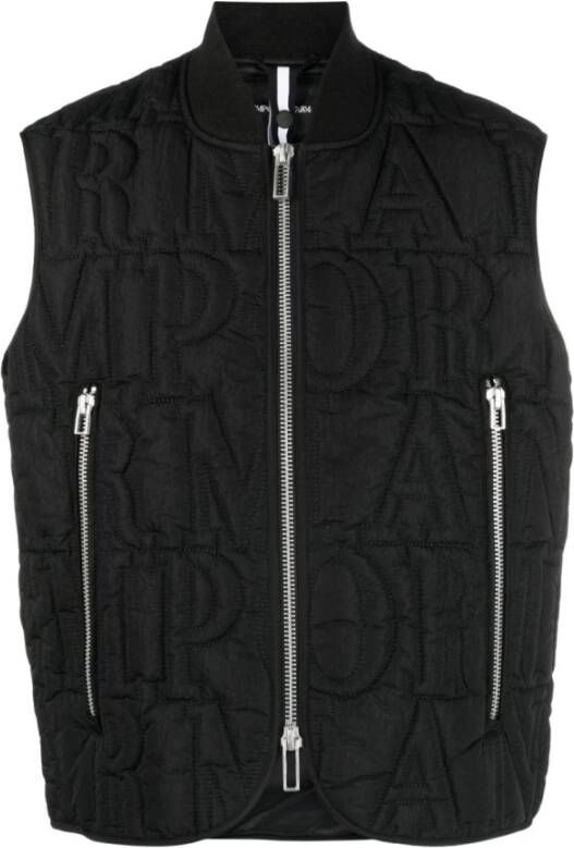 Emporio Armani Zwarte jassen van Black Heren