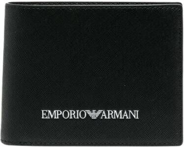 Emporio Armani Wallet With Coin Pocket Black Heren