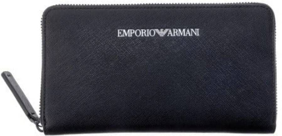 Emporio Armani Dames ritsportemonnee Stijlvol ontwerp Black Dames
