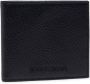 Emporio Armani Zwarte Leren Bifold Portemonnee met Logo Black Heren - Thumbnail 1