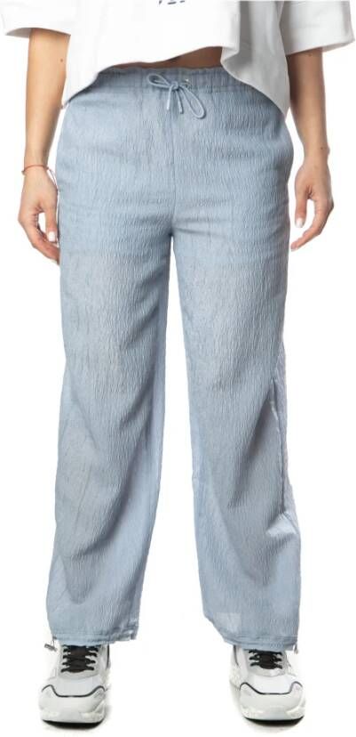 Emporio Armani Wide Trousers Blauw Dames