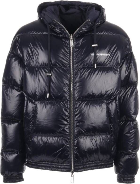 Emporio Armani Winter Jackets Blauw Heren