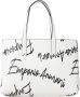 Emporio Armani Witte Handtas met Verstelbare Afneembare Schouderband White Dames - Thumbnail 1