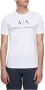 Armani Exchange Heren Bedrukt Langarm T-shirt White Heren - Thumbnail 1