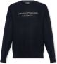 Armani Navy Blauw Logo Sweatshirt Mannen Blue Heren - Thumbnail 1