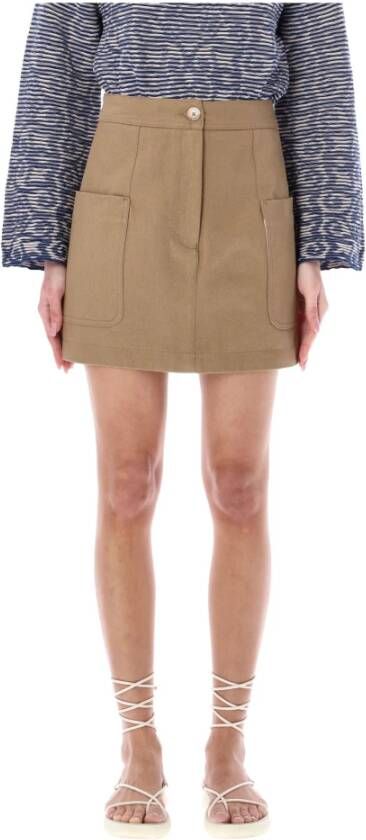 Emporio Armani Women Clothing Skirts Dune Ss23 Bruin Dames