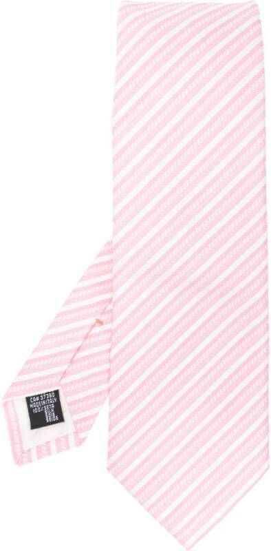 Emporio Armani Zijden stropdas Roze Heren