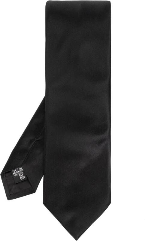 Emporio Armani Zijden stropdas Zwart Heren