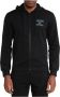 Emporio Armani Geborduurd Logo Hoodie met Rits Black Heren - Thumbnail 1