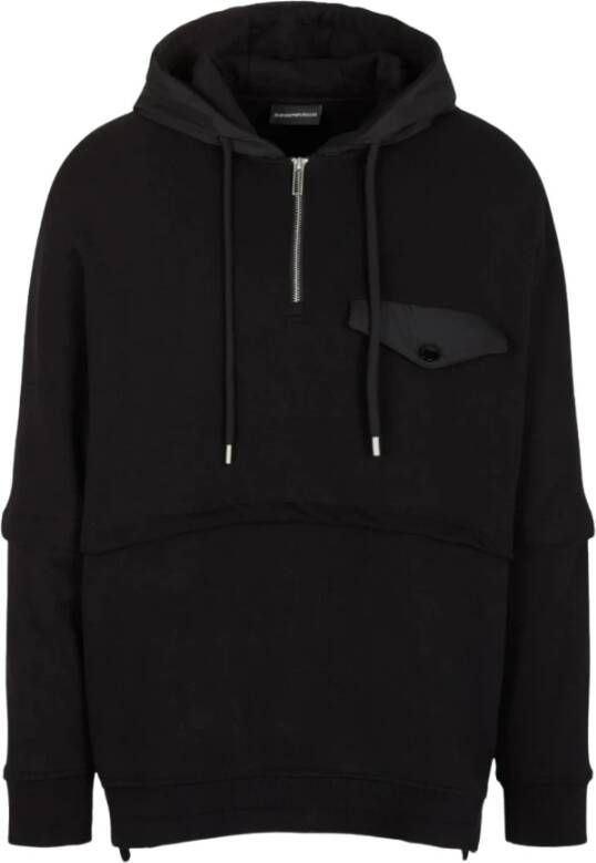 Emporio Armani Zip-throughs Zwart Heren