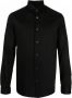 Emporio Armani Zwarte Lyocell Blend Overhemd Black Heren - Thumbnail 1