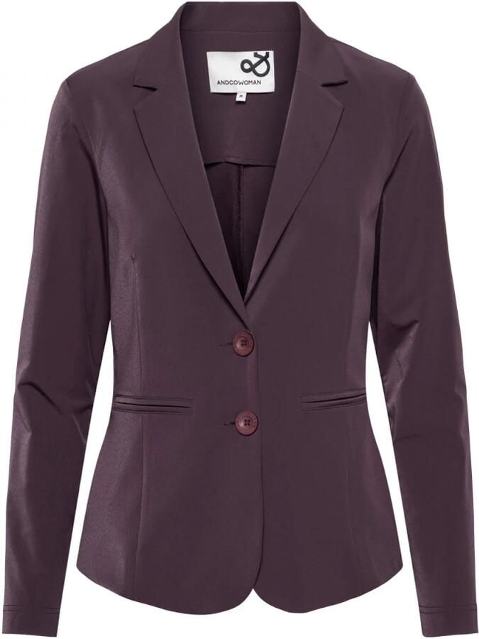 &Co Woman Blazer dames elegante pasvorm donkerblauw Purple Dames