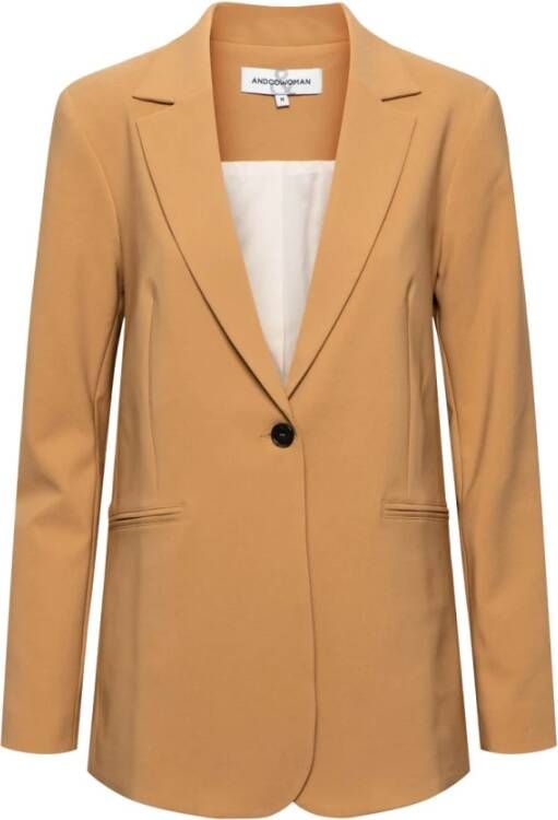 &Co Woman Blazer Yellow Dames