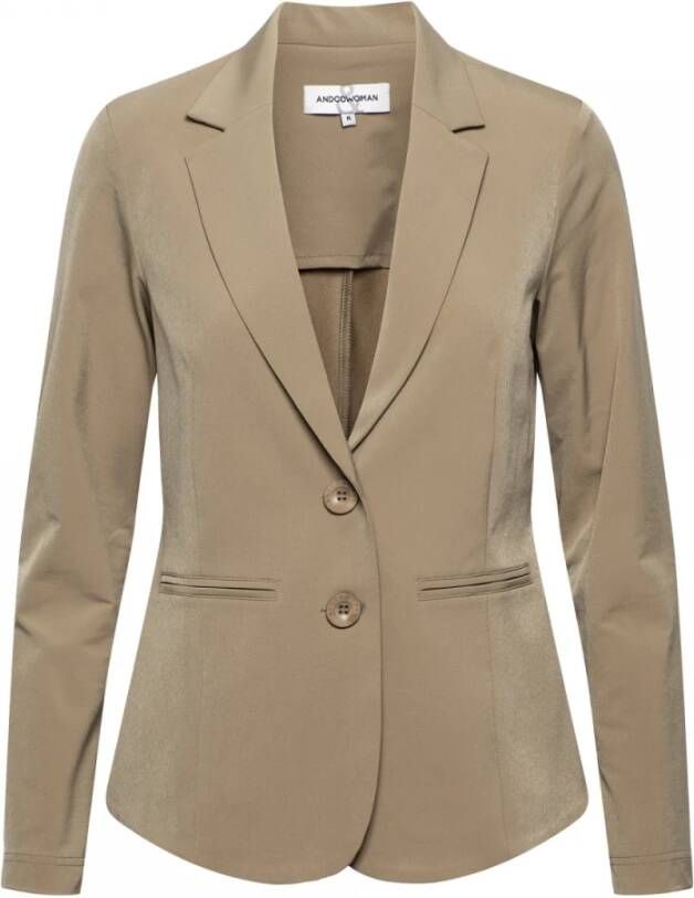 &Co Woman Blazer Groen Dames