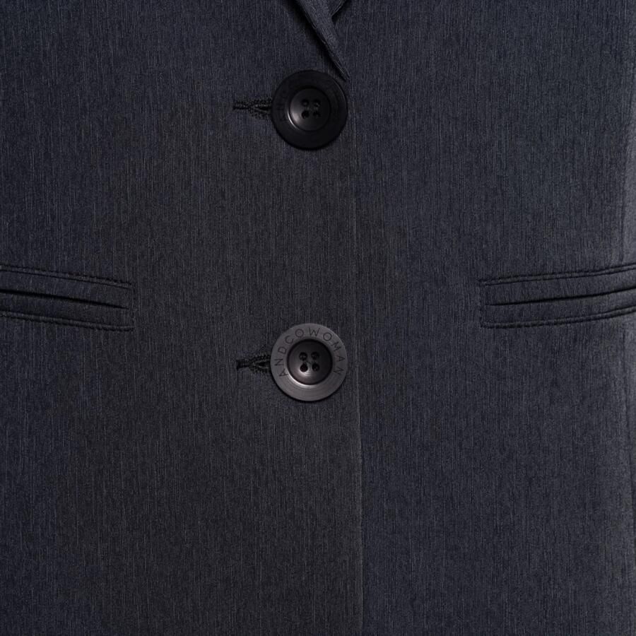 &Co Woman rechtvallende blazer PHILEINE TRAVEL grijs - Foto 2