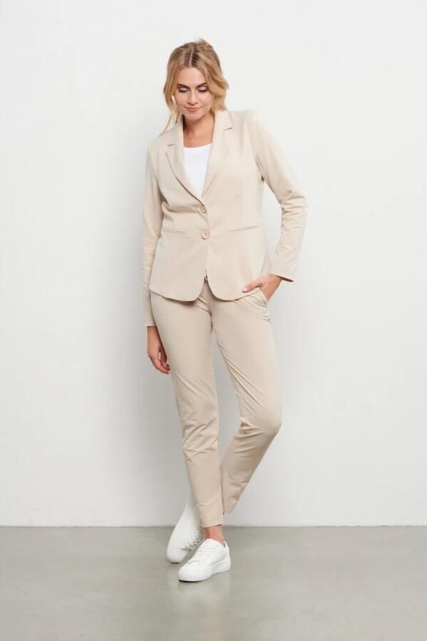 &Co Woman getailleerde blazer PHILEINE TRAVEL zand - Foto 10