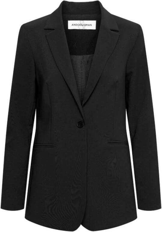&Co Woman Blazer Heren Elegant en Stijlvol Black Dames