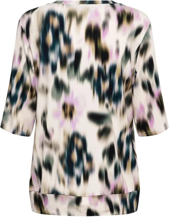 &Co Woman Bloes met lange mouwen en V-hals Multicolor Dames - Foto 4