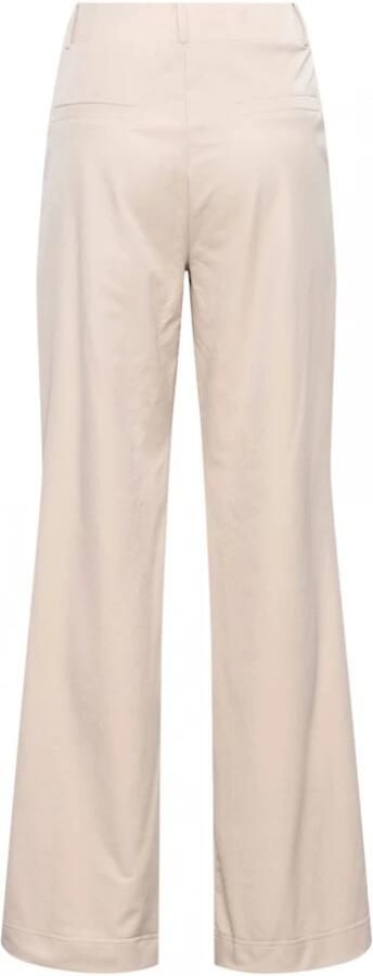 &Co Woman Broek Dames Recht Elegante tijdloze stijl Beige Dames - Foto 9