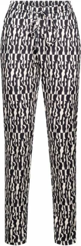 &Co Woman Denny Sculpture Broek met Unieke Details Zwart Dames