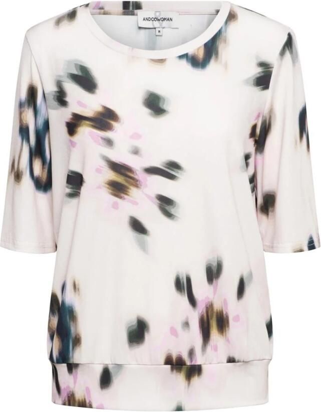 &Co Woman Bloes met lange mouwen en V-hals Multicolor Dames - Foto 7