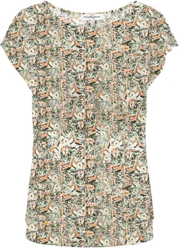 &Co Woman Lilly Faded Flower SN-Sage (multi) Meerkleurig Dames