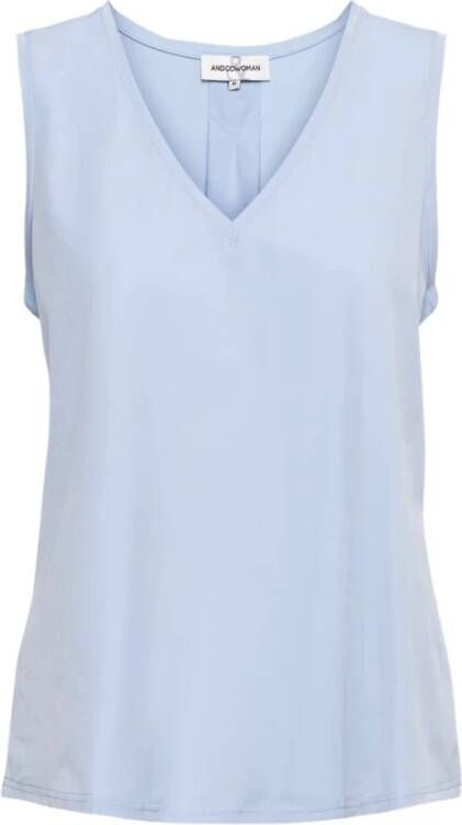&Co Woman Mouwloos topje Blauw Dames