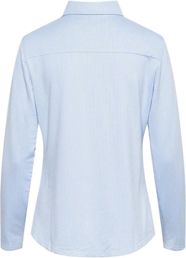 &Co Woman Overhemd met lange mouwen effen kleur Blue Dames - Foto 6