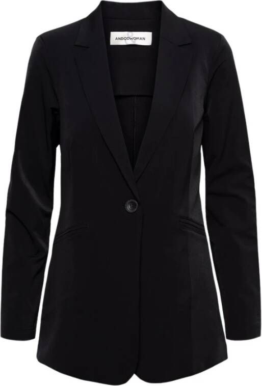 Co Woman Blazer Blauw Dames Kledingwinkel