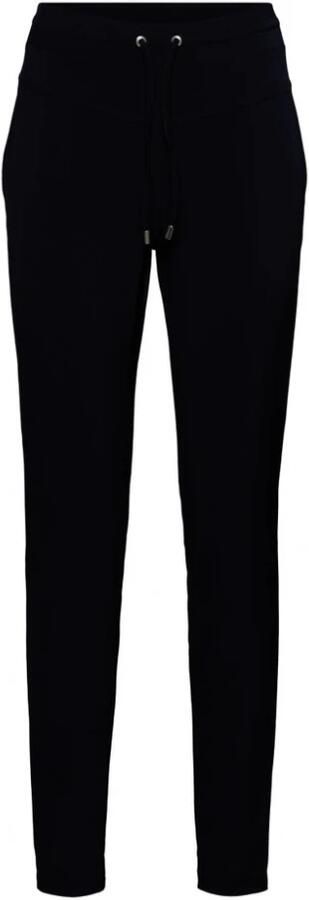 &Co Woman regular fit pantalon PENNY van travelstof marineblauw - Foto 3